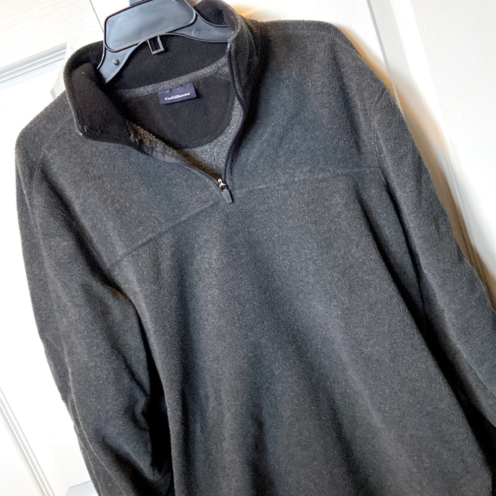Croft & Barrow gray fleece pullover 1/4 zip